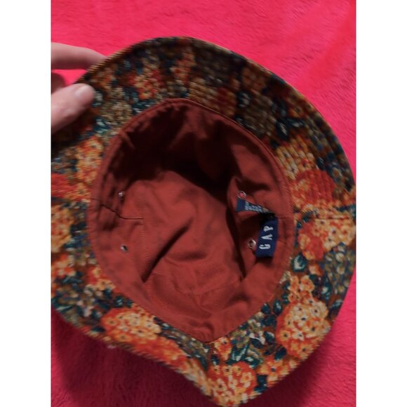 Gap Corduroy Floral Vintage Bucket Hat Women's - Picture 5 of 9
